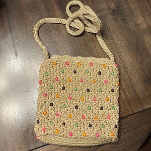 The Sak crochet beaded crossbody purse $25